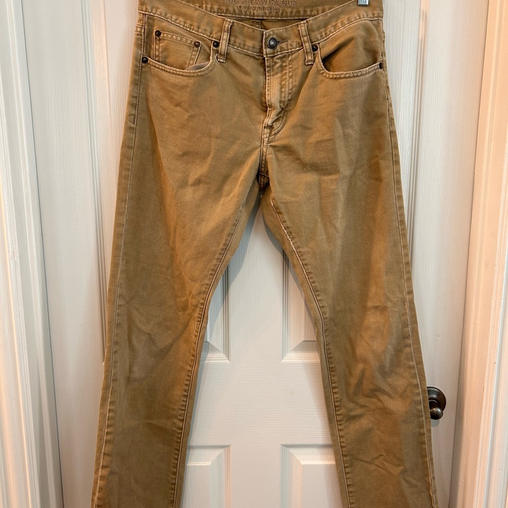 American Eagle Slim Straight Khaki Jeans Men’s Size 31x32 Casual Classic Fit